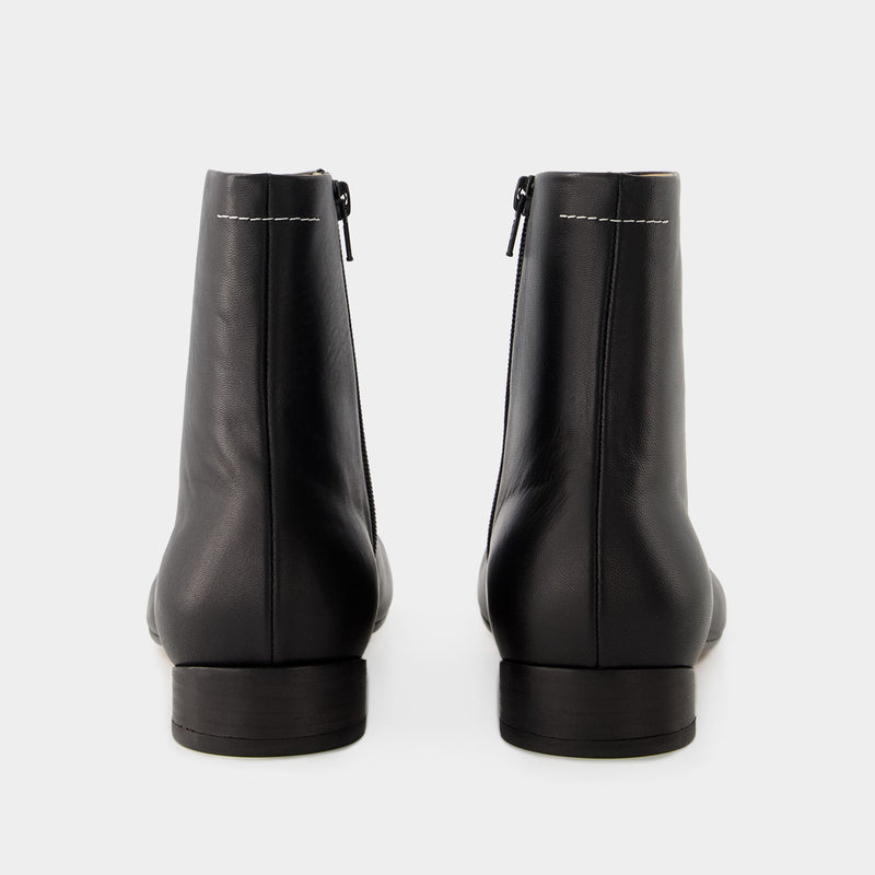 6 Anatomic 35 Ankle Boots - MM6 Maison Margiela - Leather - Black