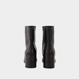 6 Anatomic 75 Ankle Boots - MM6 Maison Margiela - Leather - Black