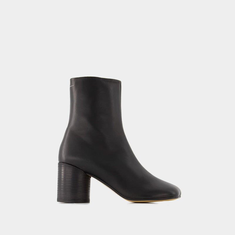 6 Anatomic 75 Ankle Boots - MM6 Maison Margiela - Leather - Black