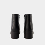 6 Anatomic 50 Ankle Boots - MM6 Maison Margiela - Leather - Black