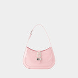 Small Hobo Shoulder Bag - Versace - Leather - Pink