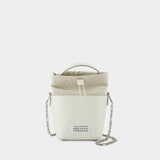 5Ac Small Hobo Bag - Maison Margiela - White - Leather