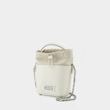 5Ac Small Hobo Bag - Maison Margiela - White - Leather