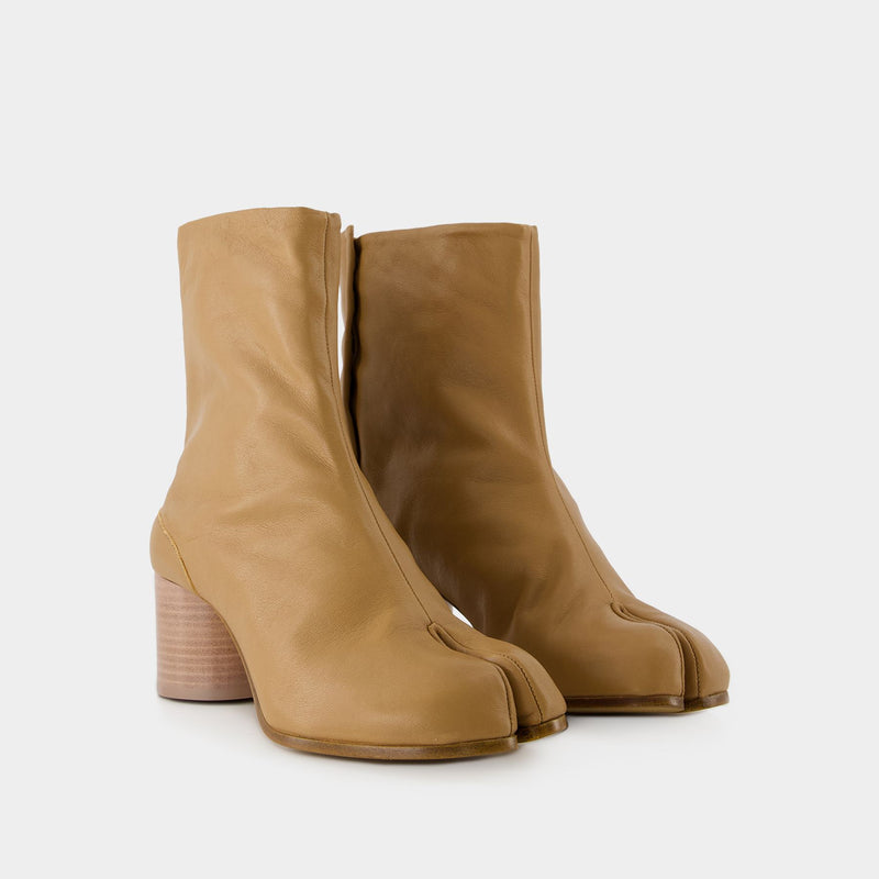 Tabi H60 Ankle Boots - Maison Margiela - Leather - Nude