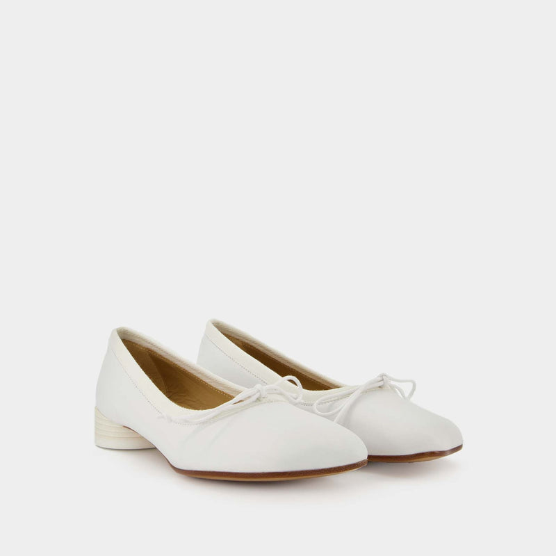 Ballerinas - Mm6 Maison Margiela - White - Leather