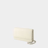 Wallet On Chain Medium  - Maison Margiela - Leather - Beige