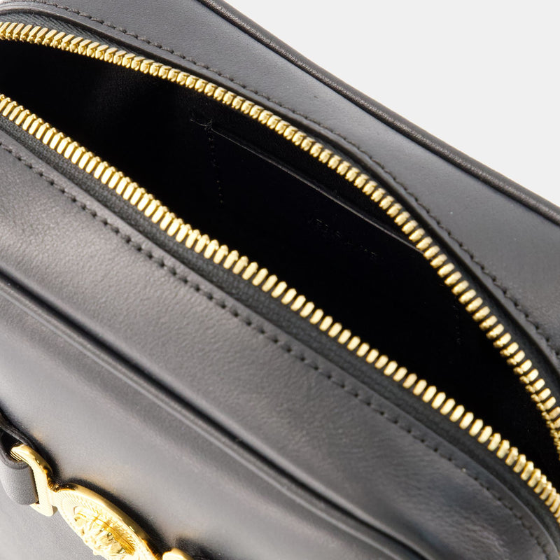 Medusa Biggie Crossbody - Versace - Leather - Black