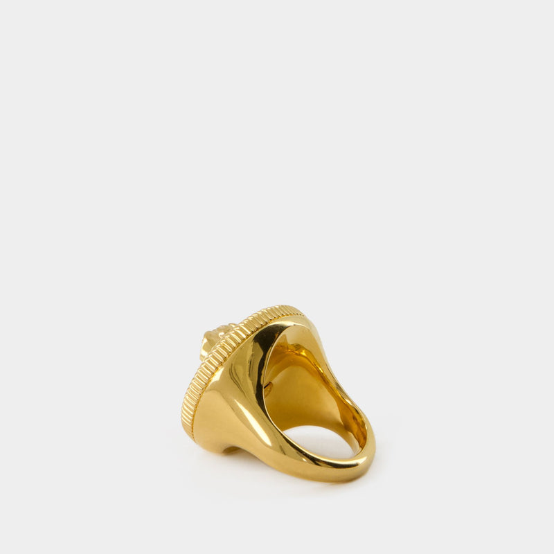 Medusa Biggie Ring - Versace - Metal - Gold