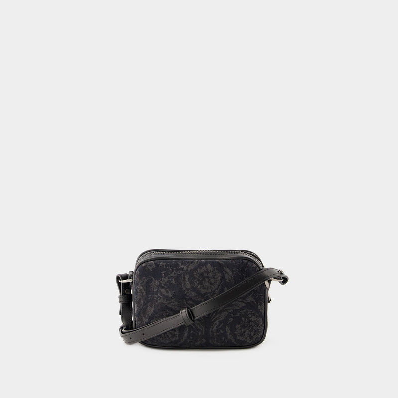 Athena Small Crossbody - Versace - Canvas - Black