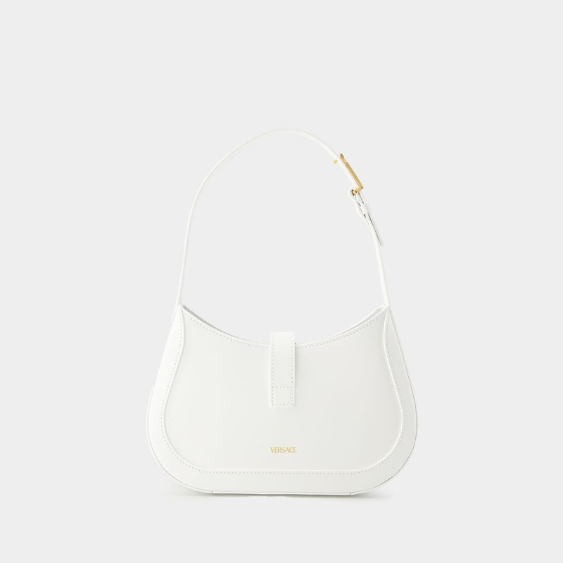 Greca Goddess Small Hobo Bag - Versace - Leather - White