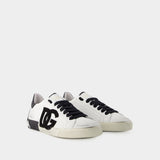 Portofino Sneakers  - Dolce&Gabbana - Leather - Black/White