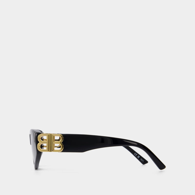 Bb0095S Sunglasses - Balenciaga  - Black/Gold/Grey - Acetate