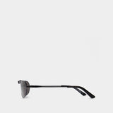 Bb0246Sa Sunglasses - Balenciaga  - Grey - Metal