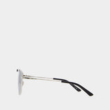 Bb0246Sa Sunglasses - Balenciaga  - Silver - Metal