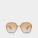 Ch0146S Sunglasses - Chloé  - Gold/Orange - Metal