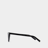 Sl 550 Slim Sunglasses - Saint Laurent  - Black - Acetate