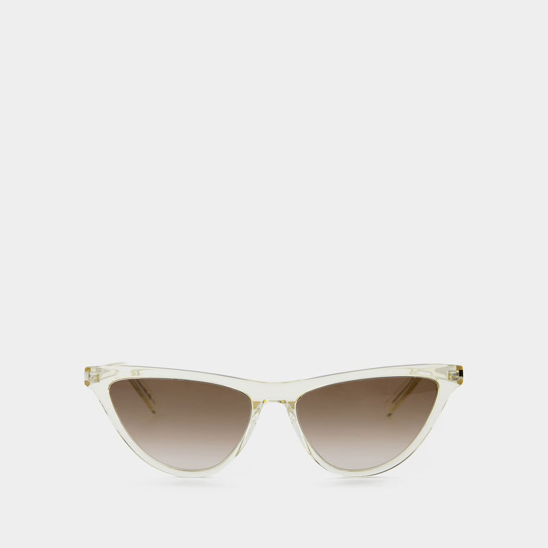 Sl 550 Slim Sunglasses - Saint Laurent  - Yellow - Acetate