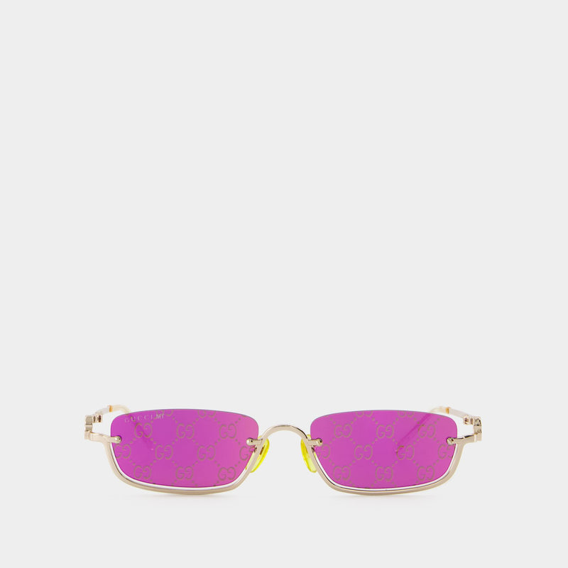 Sunglasses - Gucci - Metal - Gold