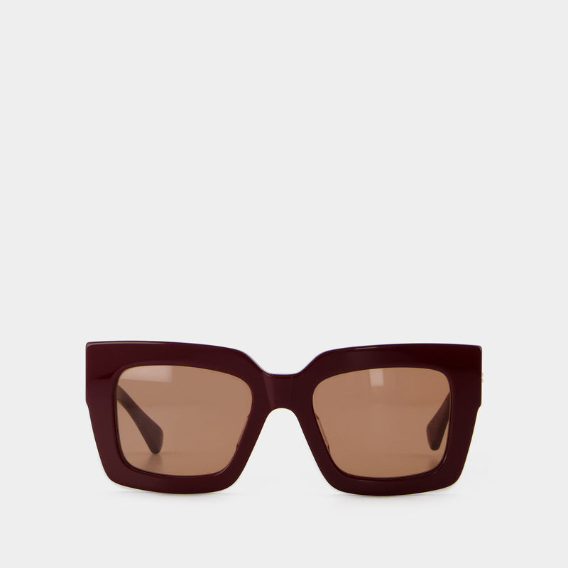 Sunglasses - Bottega Veneta - Acetate - Burgundy