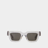 Sunglasses - Bottega Veneta - Acetate - Grey/Crystal