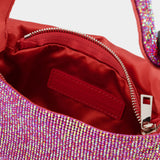 Vitty Mignon Hobo Bag - Benedetta Bruzziches - Pink - Strass