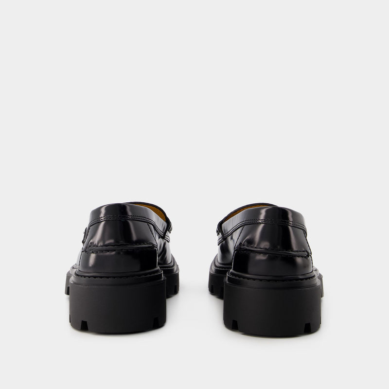 Gomma Pesante Loafers - Tod
s - Leather - Black