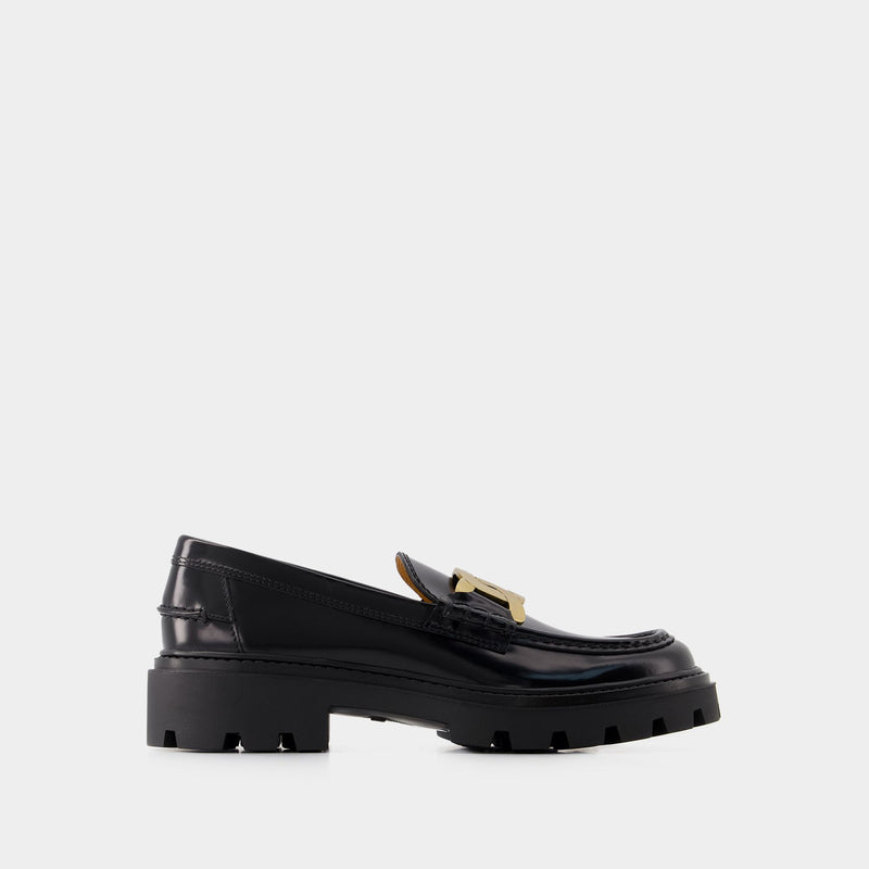 Gomma Pesante Loafers - Tod
s - Leather - Black