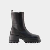 Gomma Tronchetto Boots - Tod
s - Leather - Black