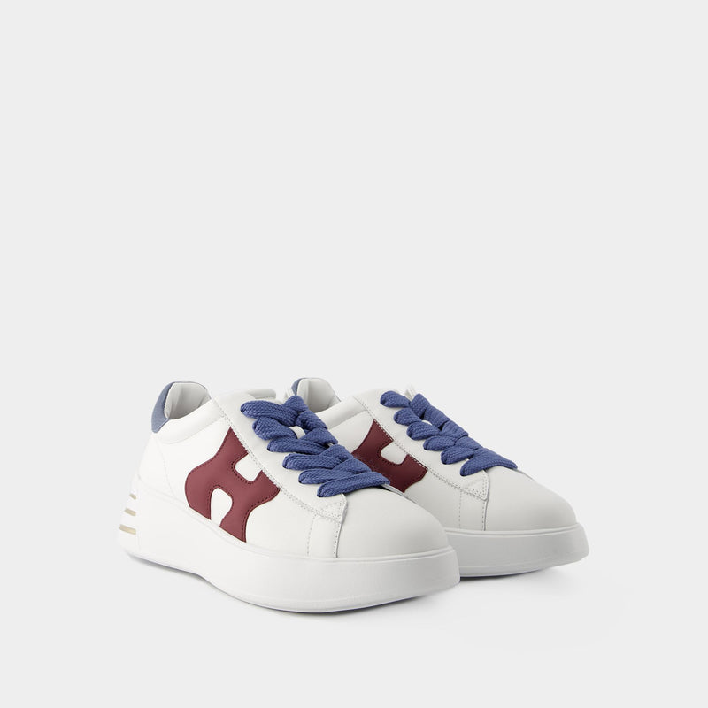 Rebel Allacciato Sneakers - Hogan - Leather - White