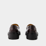 Gomma Pesante Loafers - Tod
s - Leather - Burgundy