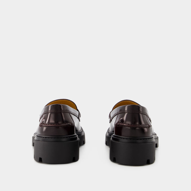 Gomma Pesante Loafers - Tod
s - Leather - Burgundy