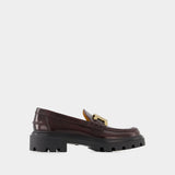 Gomma Pesante Loafers - Tod
s - Leather - Burgundy