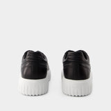 H-Stripes Allacciato Sneakers - Hogan - Leather - Black