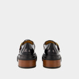 Gomma Allacciata Cinturino Loafers - Tod
s - Leather - Black