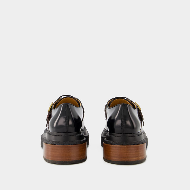 Gomma Allacciata Cinturino Loafers - Tod
s - Leather - Black