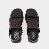 Gomma Catena Sandals - Tod
s - Leather - Black