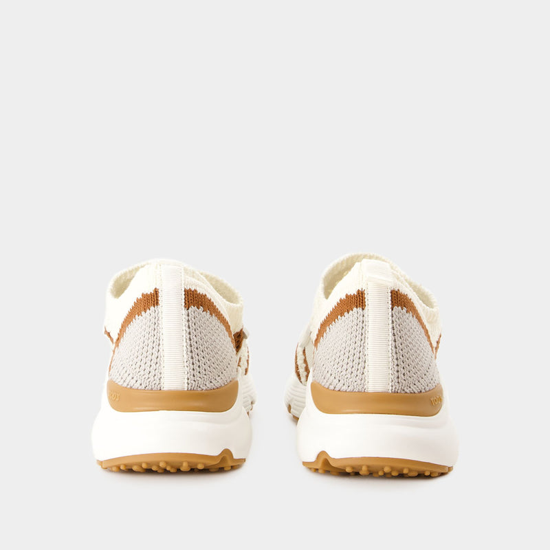 Sport Run Sneakers - Tod
s - Canvas - Beige