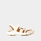 Sport Run Sneakers - Tod
s - Canvas - Beige