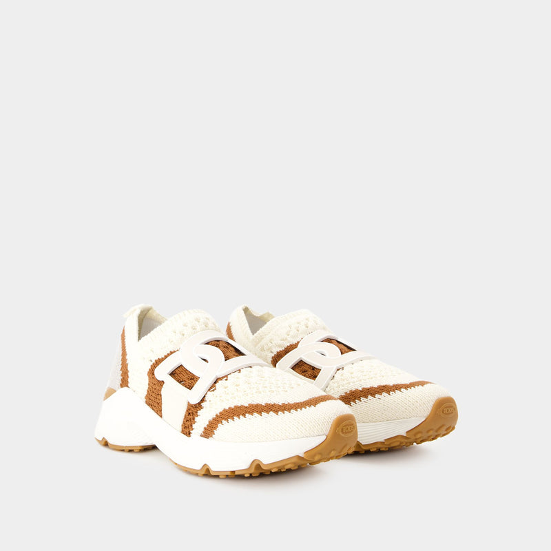 Sport Run Sneakers - Tod
s - Canvas - Beige