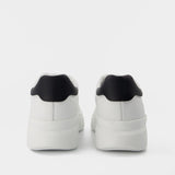 Allacciato Slash H Sneakers in White Canvas