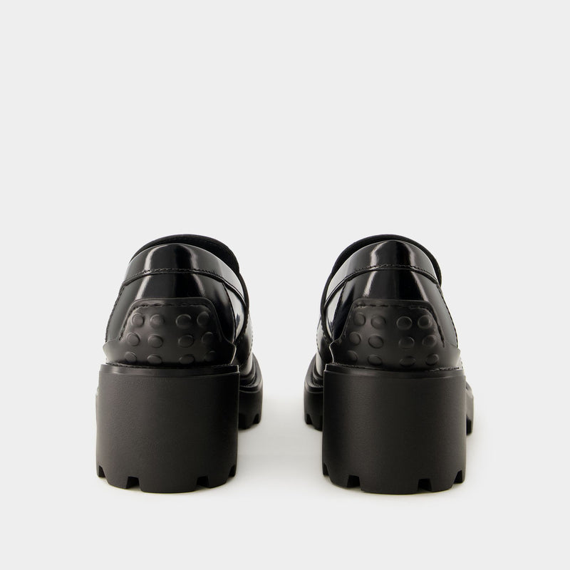 Gomma Carro Loafers - Tod
s - Leather - Black