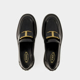 Gomma Carro Loafers - Tod
s - Leather - Black