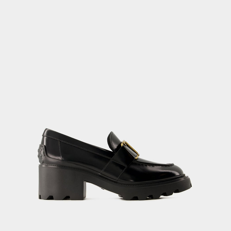 Gomma Carro Loafers - Tod
s - Leather - Black