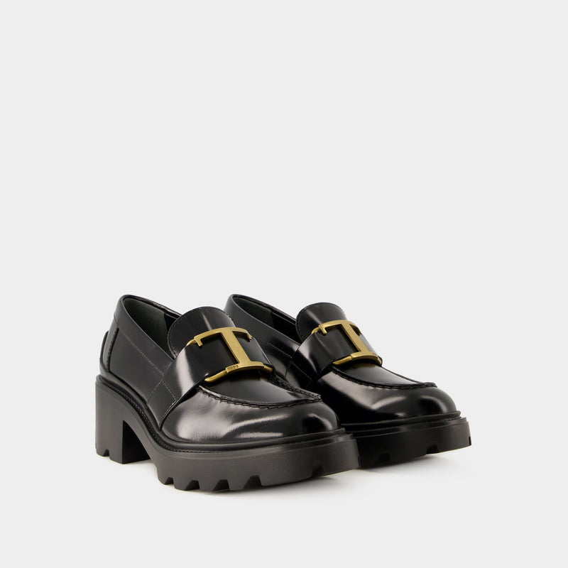 Gomma Carro Loafers - Tod
s - Leather - Black