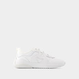 H597 Allacciato H Sneakers in White Leather