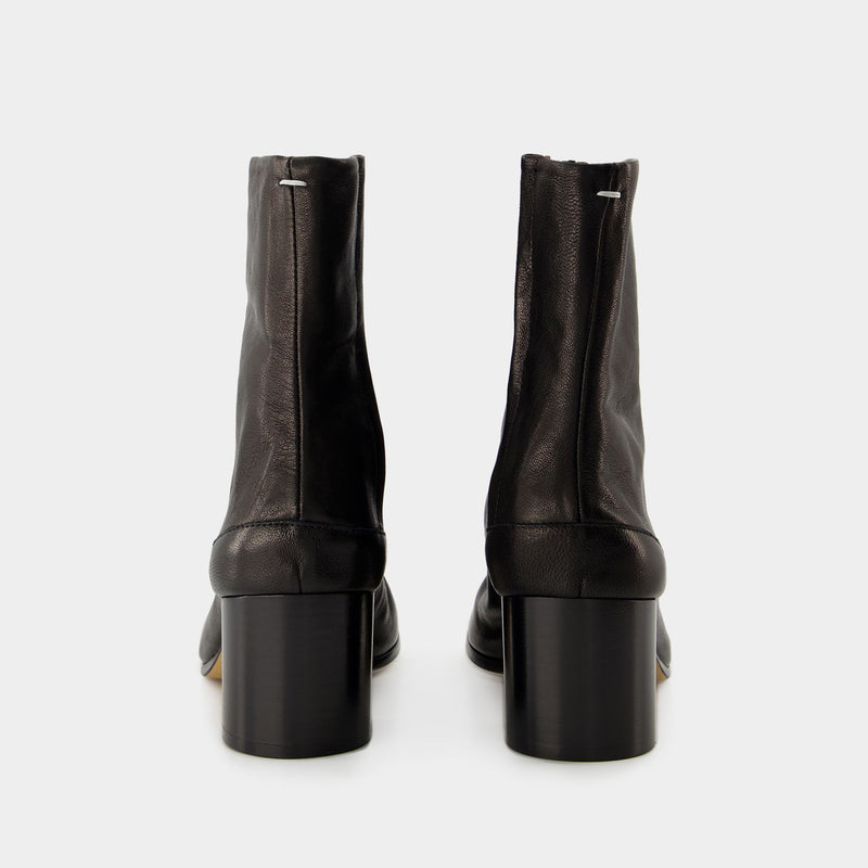 Tabi H60 Ankle Boots - Maison Margiela - Leather - Noir