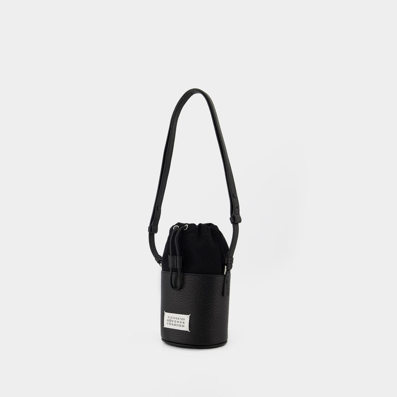 5Ac Mini Hobo Bag - Maison Margiela - Black - Leather