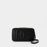 Dg Logo Camera Crossbody - Dolce 
Gabbana -  Black - Leather