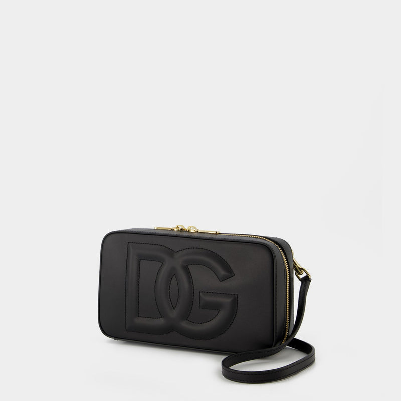 Dg Logo Camera Crossbody - Dolce 
Gabbana -  Black - Leather