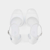 Tatiana Platform Sandals - Paris Texas - White - Leather